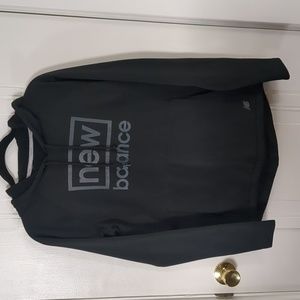 New Balance women's black moisture wicking hoodie, size Large
